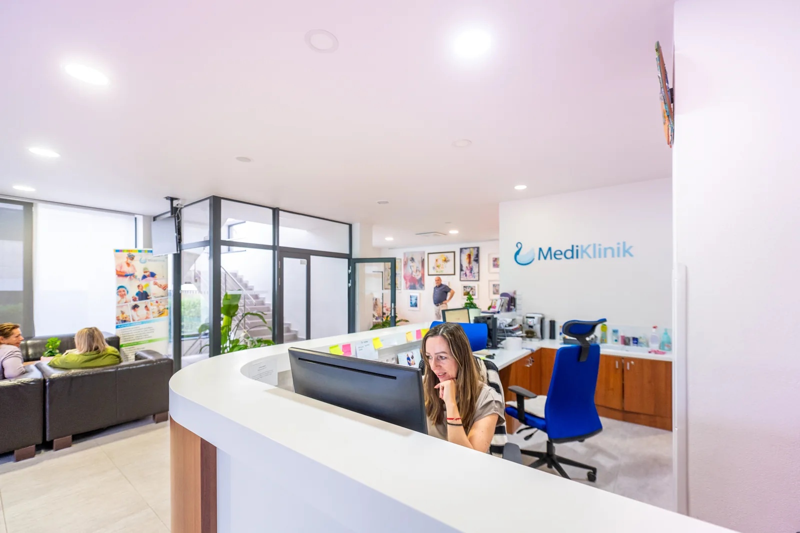 Recepcia MediKlinik v Moste pri Bratislave